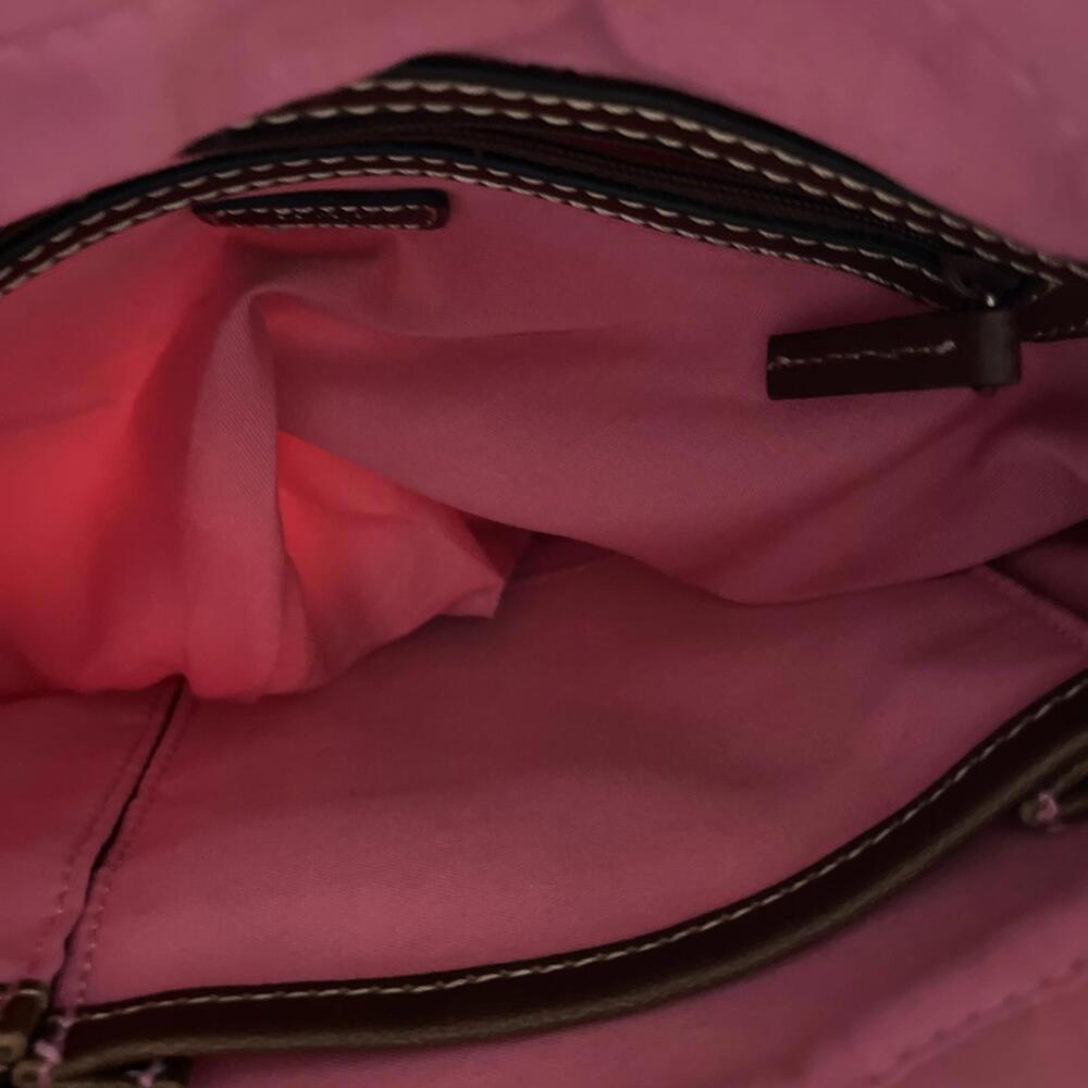 Chaps Pink Plaid Crossbody Purse - Picture 10 of 15